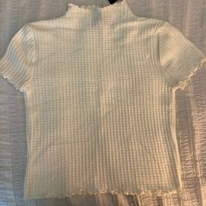 Forever 21 white waffle tee